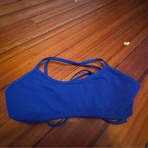 Jolyn Swim Blue Bikini Top Grayson size Large